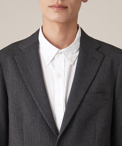 THE SHOP TK （ザ ショップ ティーケー ）の「◆AVANTウーリーヘリンボンジャケット【セットアップ可/ビジネス対応/洗える/ストレッチ素材/シワになりにくい】（テーラードジャケット・メンズ・チャコール/ブラウン系6/ネイビー系5・01/02/03/04）」の11枚目の写真