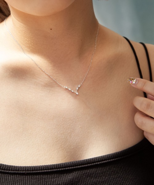 Chillfar（チルファー）の「シルバーネックレス レディース 十二星座（ネックレス・レディース・K/L/B/G/H/J/C/D/E/F/A/I・FREE）」の12枚目の写真