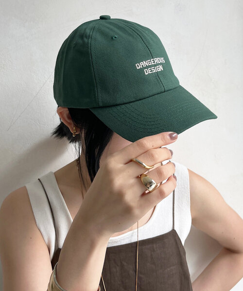 DouDou(ドゥドゥ)の「2段刺繍ロゴキャップ(キャップ・レディース・グリーン/ブラウン/ベージュ・FREE)」の3枚目の写真