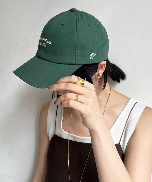 DouDou(ドゥドゥ)の「2段刺繍ロゴキャップ(キャップ・レディース・グリーン/ブラウン/ベージュ・FREE)」の17枚目の写真