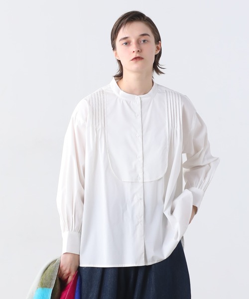 Kelen(ケレン)の「「KELEN/ケレン」ピンタックデザインブラウス(シャツ/ブラウス・レディース・ネイビー/オフホワイト/ボルドー/ブラック/ブラウン系その他・M/S)」の2枚目の写真