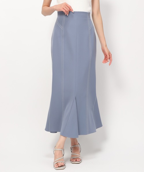 MISCH MASCH（ミッシュマッシュ）の「配色ステッチマーメイドスカート/MM437203（スカート・レディース・ブラック/ピンク/ブルー/モカ・S/M）」の11枚目の写真