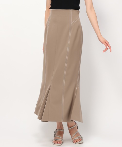 MISCH MASCH（ミッシュマッシュ）の「配色ステッチマーメイドスカート/MM437203（スカート・レディース・ブラック/ピンク/ブルー/モカ・S/M）」の14枚目の写真