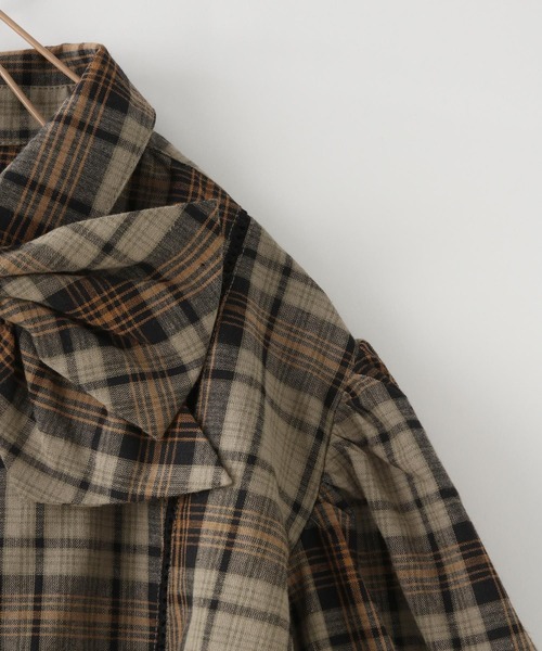 LOWRYS FARM（ローリーズファーム）の「ビッグリボンブラウス　 143783（シャツ/ブラウス・キッズ・ブラウン/ブルー・140cm/130cm/120cm/110cm/150cm）」の11枚目の写真