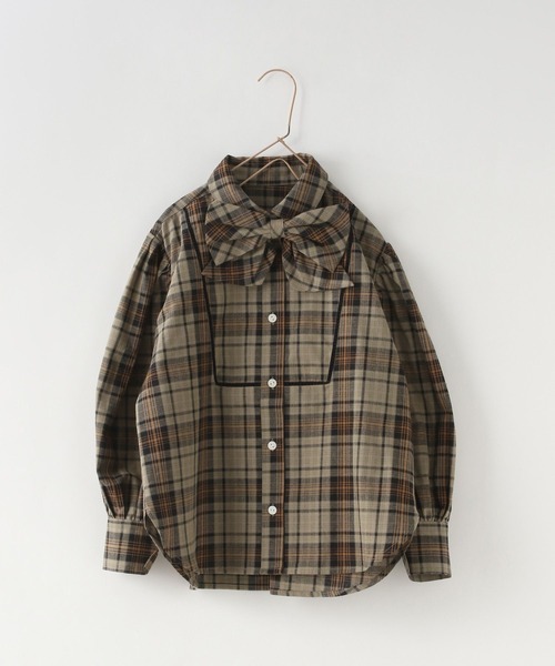 LOWRYS FARM（ローリーズファーム）の「ビッグリボンブラウス　 143783（シャツ/ブラウス・キッズ・ブラウン/ブルー・140cm/130cm/120cm/110cm/150cm）」の21枚目の写真