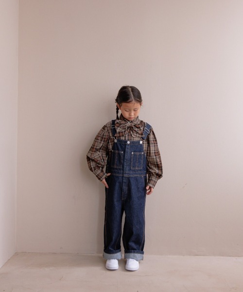 LOWRYS FARM（ローリーズファーム）の「ビッグリボンブラウス　 143783（シャツ/ブラウス・キッズ・ブラウン/ブルー・140cm/130cm/120cm/110cm/150cm）」の15枚目の写真