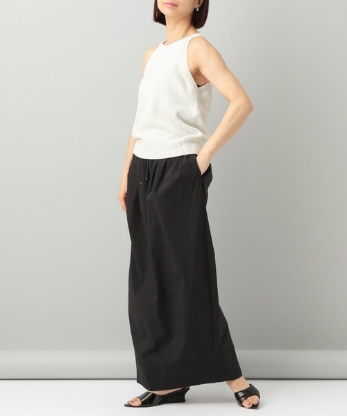 e/rm（イーアールエム）の「アメスリニットノースリーブ（タンクトップ・レディース・ブラック/オフホワイト・FREE）」の3枚目の写真