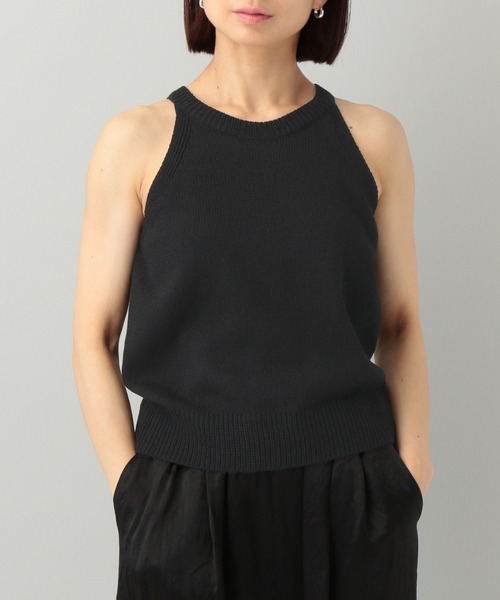 e/rm（イーアールエム）の「アメスリニットノースリーブ（タンクトップ・レディース・ブラック/オフホワイト・FREE）」の22枚目の写真