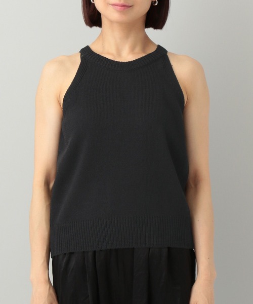 e/rm（イーアールエム）の「アメスリニットノースリーブ（タンクトップ・レディース・ブラック/オフホワイト・FREE）」の19枚目の写真