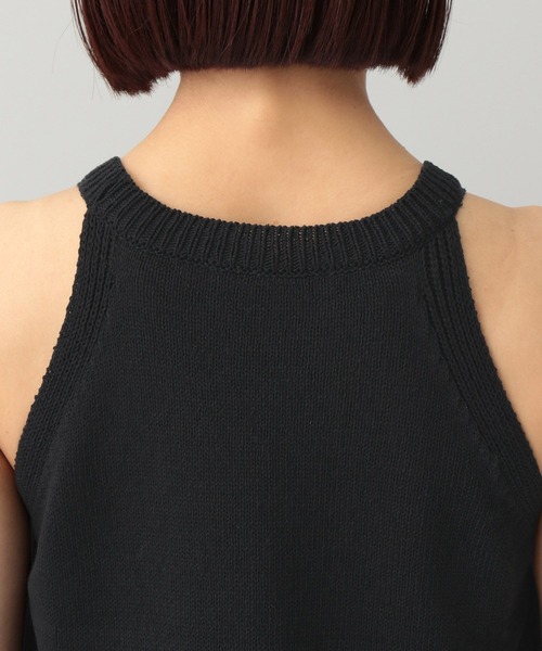 e/rm（イーアールエム）の「アメスリニットノースリーブ（タンクトップ・レディース・ブラック/オフホワイト・FREE）」の13枚目の写真