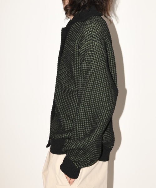 オーバーサイズ ポップコーンニットカーディガンPopcorn knit cardigan