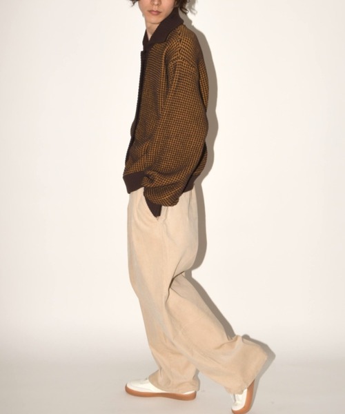 SUPERTHANKS(スーパーサンクス)の「オーバーサイズ ポップコーンニットカーディガンPopcorn knit cardigan(ユニセックス)(カーディガン/ボレロ・メンズ・クリーム/ブラック/ブラウン・S/M/L)」の18枚目の写真