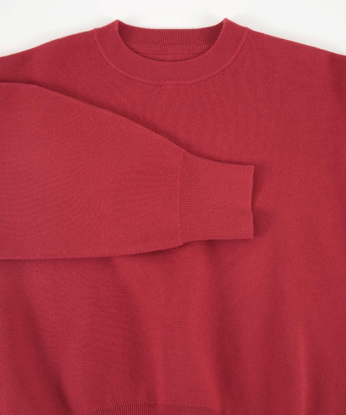 titivate(ティティベイト)の「スウェットライククルーネックニット(ニット/セーター・レディース・ブラック/アイボリー/イエロー/グレー/ライトグリーン/レッド/ホワイト系その他/キャメル/ライトピンク/ネイビー・FREE)」の20枚目の写真