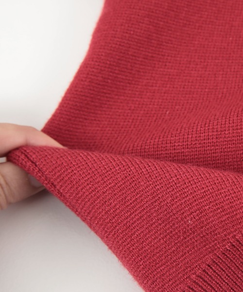 titivate(ティティベイト)の「スウェットライククルーネックニット(ニット/セーター・レディース・ブラック/アイボリー/イエロー/グレー/ライトグリーン/レッド/ホワイト系その他/キャメル/ライトピンク/ネイビー・FREE)」の21枚目の写真