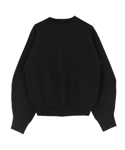 titivate(ティティベイト)の「スウェットライククルーネックニット(ニット/セーター・レディース・ブラック/アイボリー/イエロー/グレー/ライトグリーン/レッド/ホワイト系その他/キャメル/ライトピンク/ネイビー・FREE)」の12枚目の写真