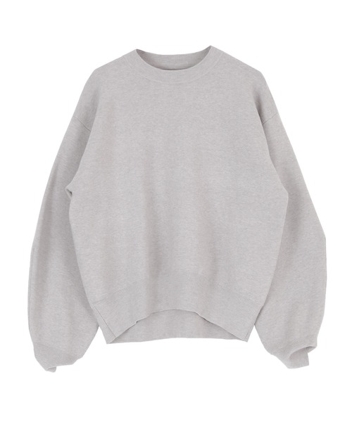 titivate(ティティベイト)の「スウェットライククルーネックニット(ニット/セーター・レディース・ブラック/アイボリー/イエロー/グレー/ライトグリーン/レッド/ホワイト系その他/キャメル/ライトピンク/ネイビー・FREE)」の13枚目の写真