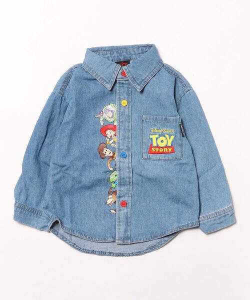 Disney（ディズニー）の「親子お揃い ディズニー トイ・ストーリー 刺繍シャツ 9617K（シャツ/ブラウス・キッズ・ライトインディゴブルー・100cm/120cm/140cm/150cm/90cm/110cm/130cm）」の7枚目の写真