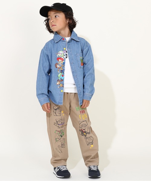 Disney（ディズニー）の「親子お揃い ディズニー トイ・ストーリー 刺繍シャツ 9617K（シャツ/ブラウス・キッズ・ライトインディゴブルー・100cm/120cm/140cm/150cm/90cm/110cm/130cm）」の3枚目の写真