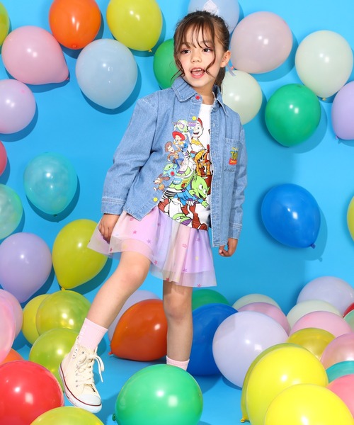 Disney（ディズニー）の「親子お揃い ディズニー トイ・ストーリー 刺繍シャツ 9617K（シャツ/ブラウス・キッズ・ライトインディゴブルー・100cm/120cm/140cm/150cm/90cm/110cm/130cm）」の6枚目の写真