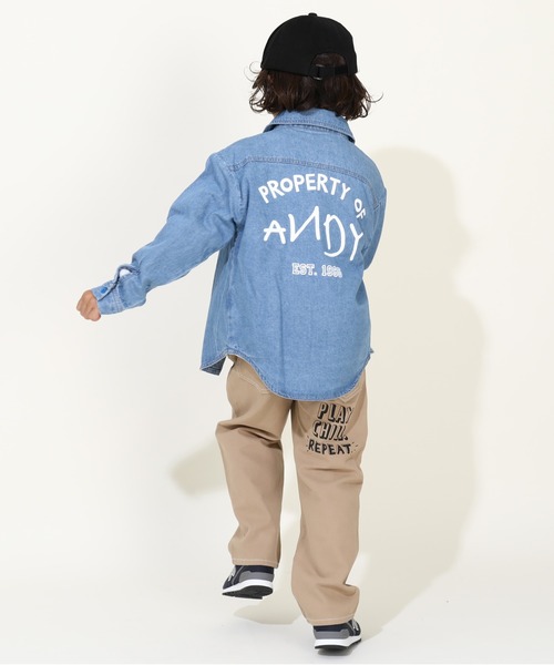 Disney（ディズニー）の「親子お揃い ディズニー トイ・ストーリー 刺繍シャツ 9617K（シャツ/ブラウス・キッズ・ライトインディゴブルー・100cm/120cm/140cm/150cm/90cm/110cm/130cm）」の2枚目の写真