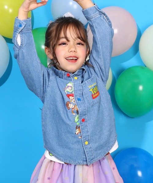 Disney（ディズニー）の「親子お揃い ディズニー トイ・ストーリー 刺繍シャツ 9617K（シャツ/ブラウス・キッズ・ライトインディゴブルー・100cm/120cm/140cm/150cm/90cm/110cm/130cm）」の9枚目の写真