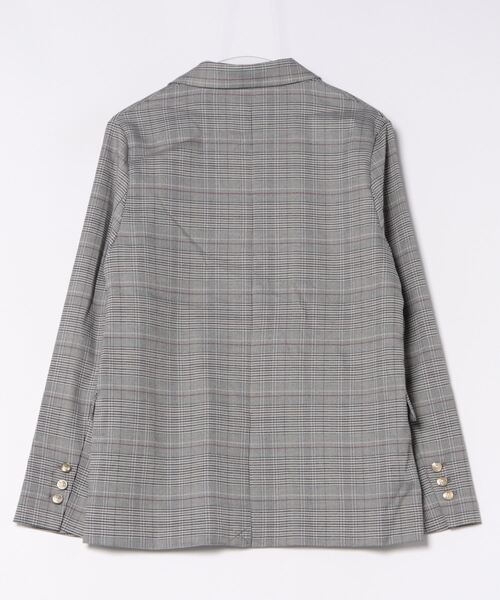 reca（レカ）の「先染チェックテーラードジャケット（テーラードジャケット・レディース・ベージュ/グレー・M）」の3枚目の写真