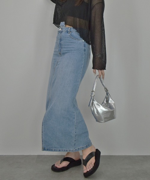 RONRON★韓国★人気★WRAP DENIM SKIRT ラップデニムスカート RONRON☆韓国☆人気☆WRAP DENIM SKIRT ラップデニムスカート