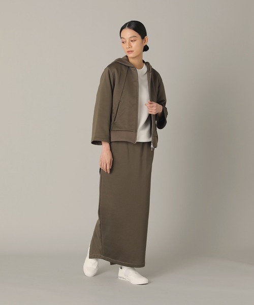 ZUCCa（ズッカ）の「Functionalスウェット / 羽織り / (O)（カーディガン/ボレロ・レディース・カーキ/ブラック/ホワイト・M size）」の8枚目の写真