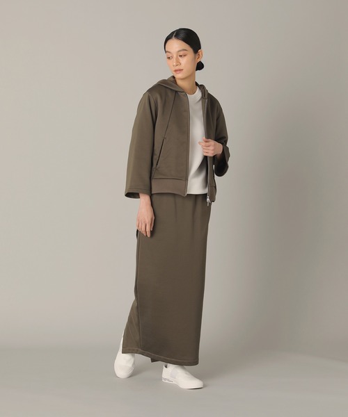 ZUCCa（ズッカ）の「Functionalスウェット / 羽織り / (O)（カーディガン/ボレロ・レディース・カーキ/ブラック/ホワイト・M size）」の9枚目の写真