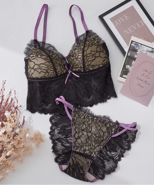 クラウディアロングラインブラ　上下セット　D75 L クラウディアロングラインブラ 上下セット D75 L クラウディアロング