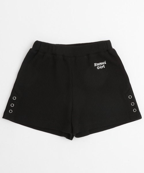URBAN CHERRY（アーバンチェリー）の「【さらっと触感】ワッフルサイドリングボタンデザインショートパンツ（その他パンツ・キッズ・ブルー/ブラック/ホワイト・110cm/120cm/130cm/140cm/150cm）」の19枚目の写真