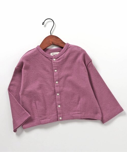 Seraph（セラフ）の「コクーンシルエットデイリーカーディガン（カーディガン/ボレロ・キッズ・ブラック/ピンク/ミント/オレンジ/ベージュ・80/90/100/110/120/130/140）」の4枚目の写真