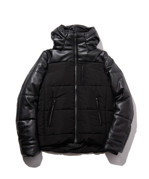 glamb（グラム）の「Combination Padded Jacket / コンビネーションパデッドジャケット（その他アウター・メンズ・ブルー/ブラック・S/M/L）」の4枚目の写真