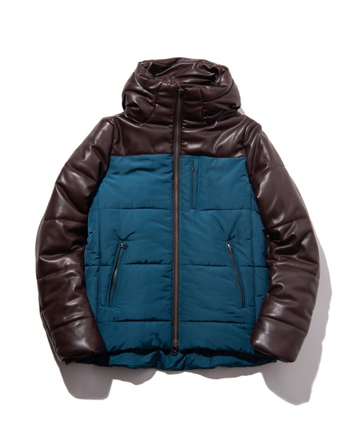 glamb（グラム）の「Combination Padded Jacket / コンビネーションパデッドジャケット（その他アウター・メンズ・ブルー/ブラック・S/M/L）」の3枚目の写真