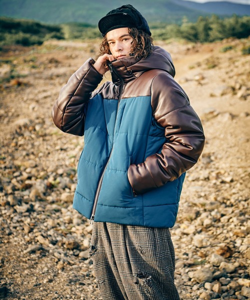 glamb（グラム）の「Combination Padded Jacket / コンビネーションパデッドジャケット（その他アウター・メンズ・ブルー/ブラック・S/M/L）」の18枚目の写真