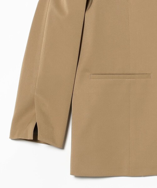 Demi-Luxe BEAMS(デミルクス ビームス)の「【1/16再値下げ】1ボタン ラペルレス ジャケット(ノーカラージャケット・レディース・ブラック/ベージュ・36/38)」の21枚目の写真