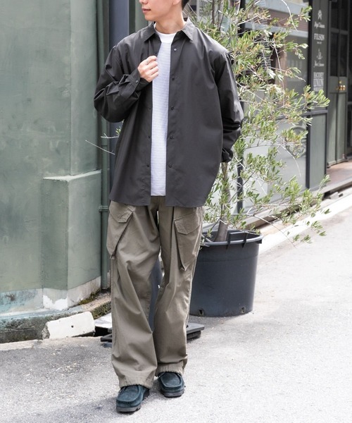 新品タグ付き　FORK&SPOON　サスペンダーカーゴパンツ　CHARCOAL FORK&SPOON サスペンダーカーゴパンツ CHARCOAL - パンツ安く