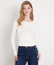 Guess | OLIVE Logo Rn Ls Sweater トップス カットソー(Tシャツ/カットソー)