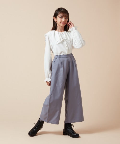 a.v.v（アーヴェヴェ）の「[160]サスペンダー付きワイドパンツ（その他パンツ・キッズ・ブラック/グレー/ライトブルー/ネイビー・160）」の10枚目の写真