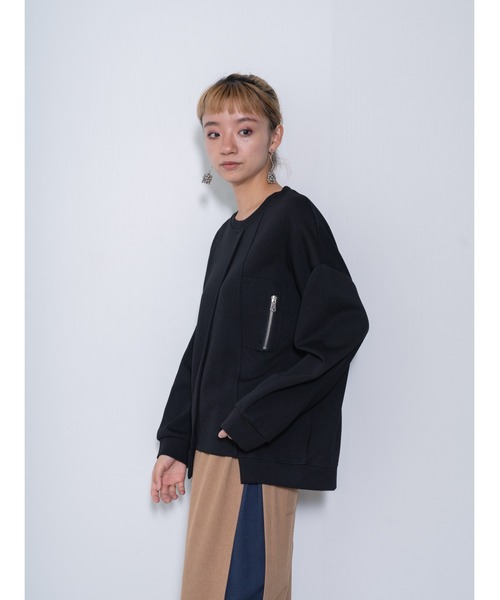【ZOZO限定商品】フロントジップイレヘムトップス（シャツ/ブラウス）｜DOLLUPOOPS（ドールアップウップス）