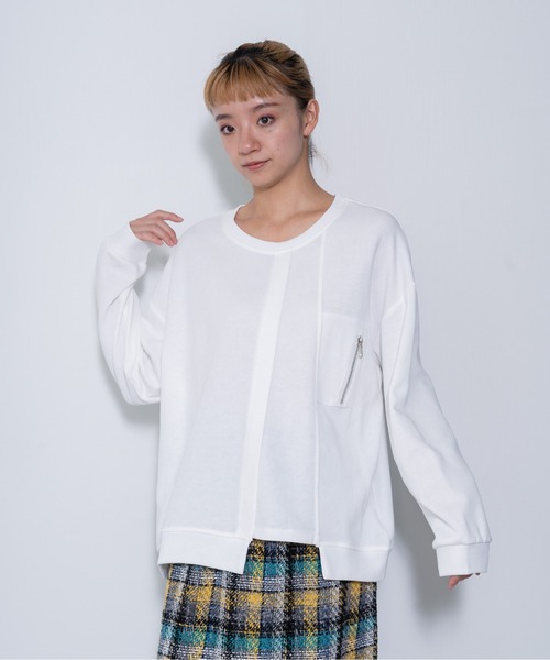 【ZOZO限定商品】フロントジップイレヘムトップス（シャツ/ブラウス）｜DOLLUPOOPS（ドールアップウップス）