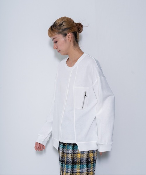 【ZOZO限定商品】フロントジップイレヘムトップス（シャツ/ブラウス）｜DOLLUPOOPS（ドールアップウップス）
