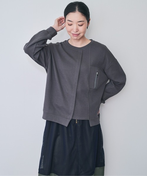 【ZOZO限定商品】フロントジップイレヘムトップス（シャツ/ブラウス）｜DOLLUPOOPS（ドールアップウップス）
