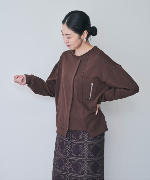 【ZOZO限定商品】フロントジップイレヘムトップス（シャツ/ブラウス）｜DOLLUPOOPS（ドールアップウップス）
