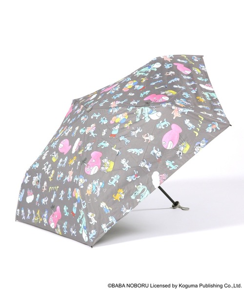 niko and...（ニコアンド）の「【11ぴきのねこ】コラボ　晴雨兼用折り畳み傘（折りたたみ傘・レディース・シャーベット/チャコール・0）」の3枚目の写真