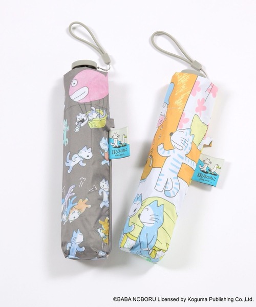 niko and...（ニコアンド）の「【11ぴきのねこ】コラボ　晴雨兼用折り畳み傘（折りたたみ傘・レディース・シャーベット/チャコール・0）」の5枚目の写真