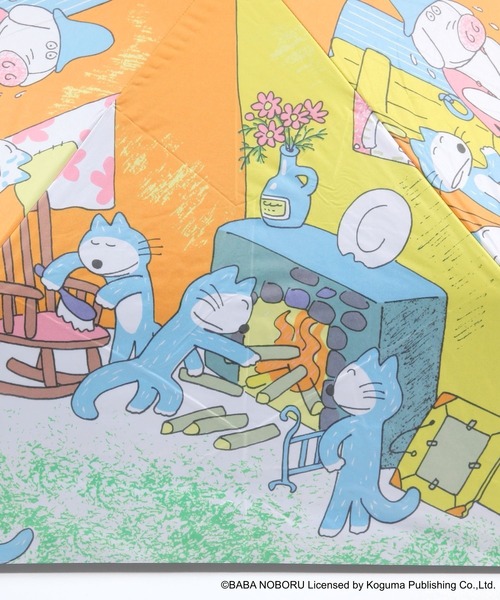 niko and...（ニコアンド）の「【11ぴきのねこ】コラボ　晴雨兼用折り畳み傘（折りたたみ傘・レディース・シャーベット/チャコール・0）」の13枚目の写真