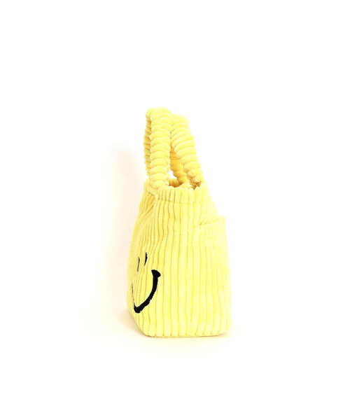 COOCO(クーコ)の「SMILEY コーデュロイ刺繍ランチトートバッグ(トートバッグ・レディース・ブラウン/グレー/ピンク/イエロー/ブルー・FREE)」の20枚目の写真