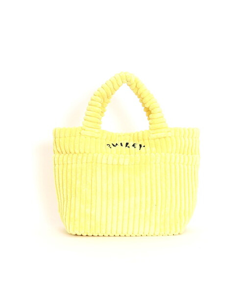 COOCO(クーコ)の「SMILEY コーデュロイ刺繍ランチトートバッグ(トートバッグ・レディース・ブラウン/グレー/ピンク/イエロー/ブルー・FREE)」の21枚目の写真