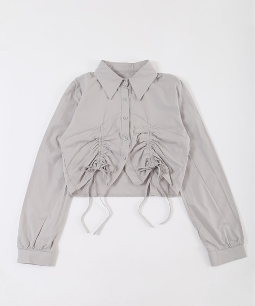 PHILLY（フィリー）の「【PHILLY】ダブルドロスト長袖ブラウス（シャツ/ブラウス・レディース・ホワイト/ブルー/グレー・FREE）」の15枚目の写真